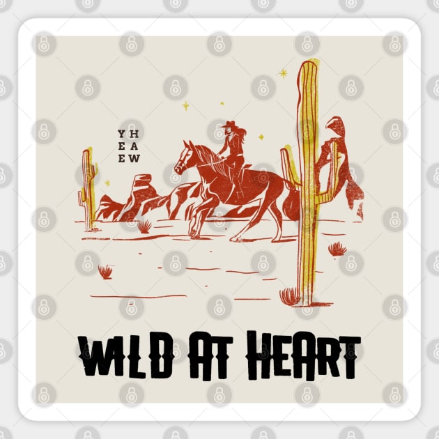 Wild At Heart Western Cowgirl Magnet by M n' Emz Studio